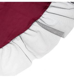 Robe Gothique 'Ribcage' Bordeaux