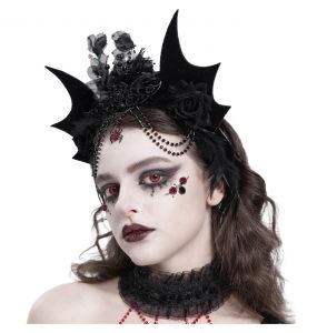 Serre-Tête 'Bat Girl' Noir