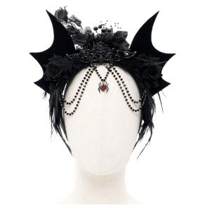 Serre-Tête 'Bat Girl' Noir