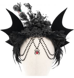 Serre-Tête 'Bat Girl' Noir