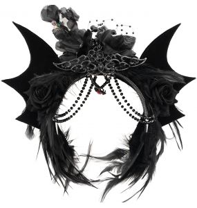 Serre-Tête 'Bat Girl' Noir