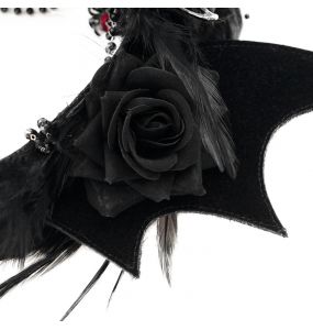 Serre-Tête 'Bat Girl' Noir