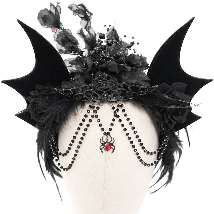 Serre-Tête 'Bat Girl' Noir