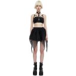 Black 'Punk Doll' Mini Skirt