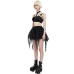 Black 'Punk Doll' Mini Skirt