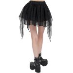 Black 'Punk Doll' Mini Skirt