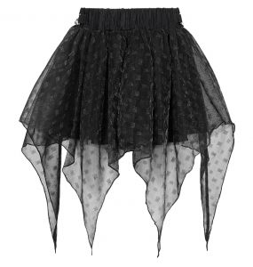 Black 'Punk Doll' Mini Skirt