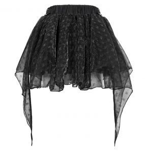Black 'Punk Doll' Mini Skirt