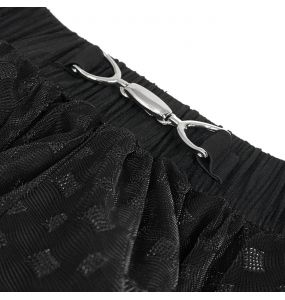 Black 'Punk Doll' Mini Skirt