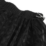 Black 'Punk Doll' Mini Skirt
