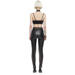 Black 'Punk Doll' Crop Top