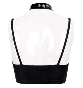 Crop Top 'Punk Doll' Noir