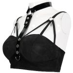 Crop Top 'Punk Doll' Noir