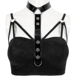 Black 'Punk Doll' Crop Top