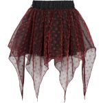 Burgundy and Black 'Punk Doll' Mini Skirt