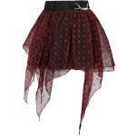 Burgundy and Black 'Punk Doll' Mini Skirt