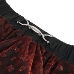 Burgundy and Black 'Punk Doll' Mini Skirt