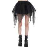 Black 'Punk Doll' Mini Skirt