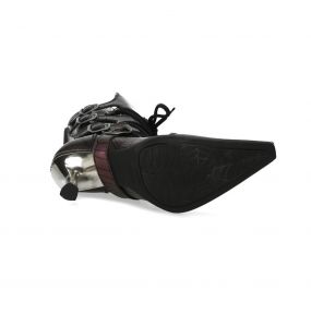 New Rock Malicia Boots in Lilac Leather with Spider Pattern