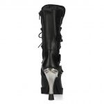Black New Rock Malicia Boots with Metal Plate