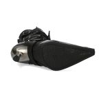 New Rock Malicia Boots in Black Itali and Gray Antik Leather