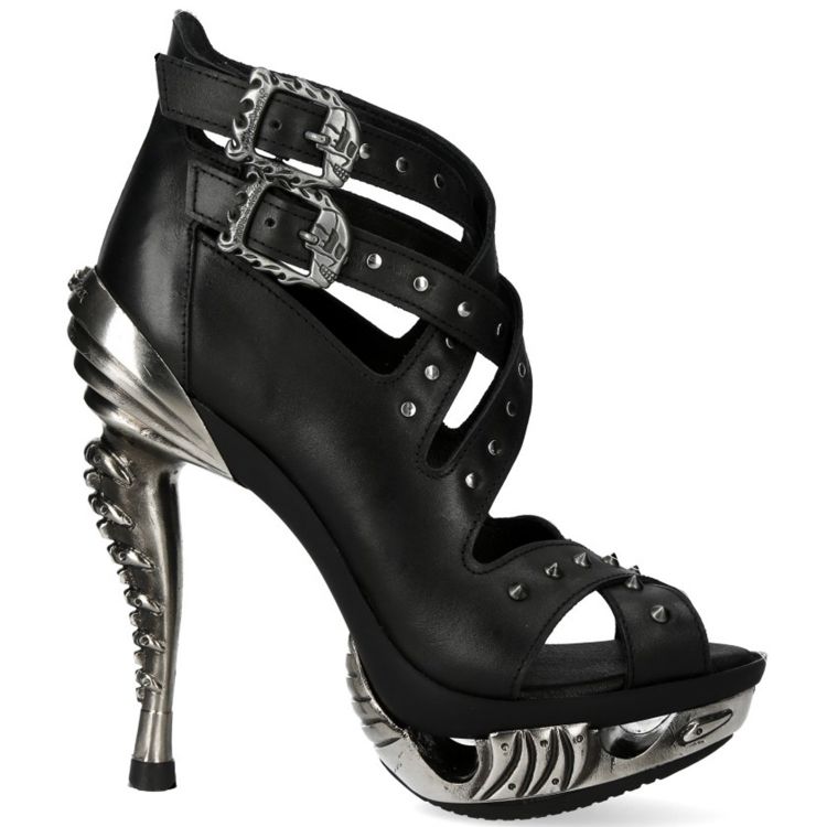 Chaussures New Rock Punk Sandals Noires