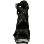 Chaussures New Rock Punk Sandals Noires