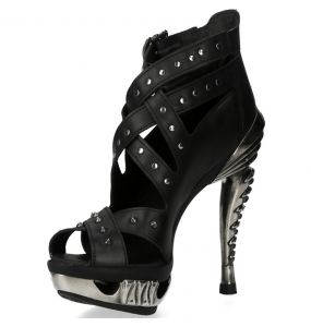 Chaussures New Rock Punk Sandals Noires