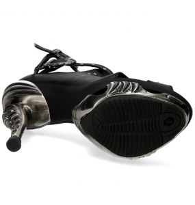 Chaussures New Rock Punk Sandals Noires