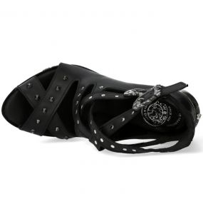 Chaussures New Rock Punk Sandals Noires