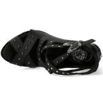 Chaussures New Rock Punk Sandals Noires