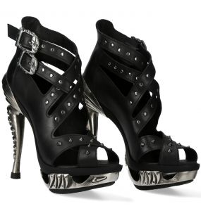 Chaussures New Rock Punk Sandals Noires