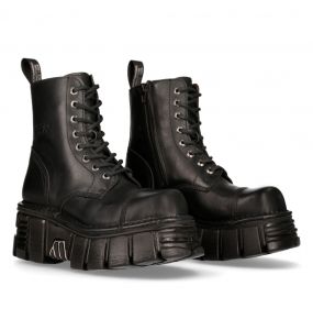 Black New Rock NewmiliAnkle Boots