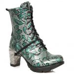 Bottines New Rock Trail en Cuir Gris et Gris