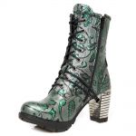 Bottines New Rock Trail en Cuir Gris et Gris