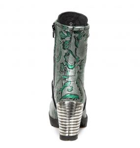 Bottines New Rock Trail en Cuir Gris et Gris