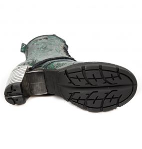 Bottines New Rock Trail en Cuir Gris et Gris