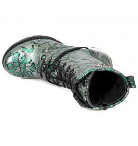 Bottines New Rock Trail en Cuir Gris et Gris