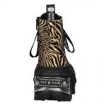 Bottines New Rock Tank Power Zébrées Sable