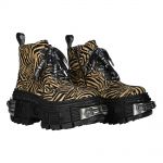 Bottines New Rock Tank Power Zébrées Sable