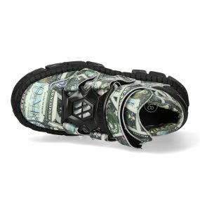 Chaussures Plateformes New Rock Tank Imprimées 'One Dollar'