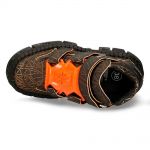 Orange Rock Wall Platform Shoes