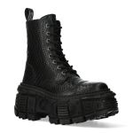 Bottines New Rock Tank Python Noires