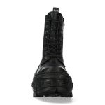 Bottines New Rock Tank Python Noires