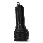 Bottines New Rock Tank Python Noires