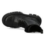 Bottines New Rock Tank Python Noires