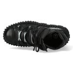 Black Leather New Rock Wall Platform Shoes