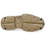 White Leather New Rock Fire Platform Shoes