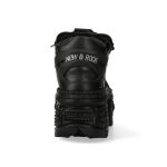 Chaussures New Rock Tank Power en Cuir Vegan Noir