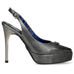 Silver New Rock Stiletto Shoes